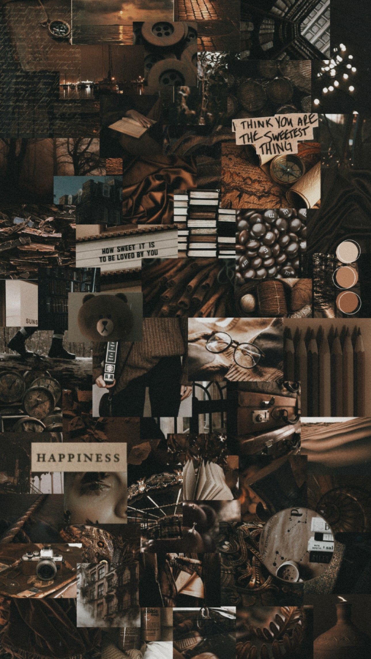 Lockscreen Wallpaper Brown Aesthetic