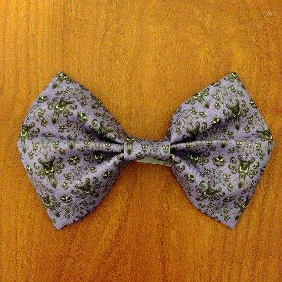 Haunted Mansion Fabric Bow By Taylorsthingamabobs On