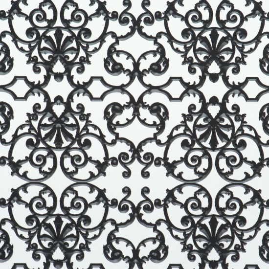 Ornamental Black And White Wallpaper Contemporary By