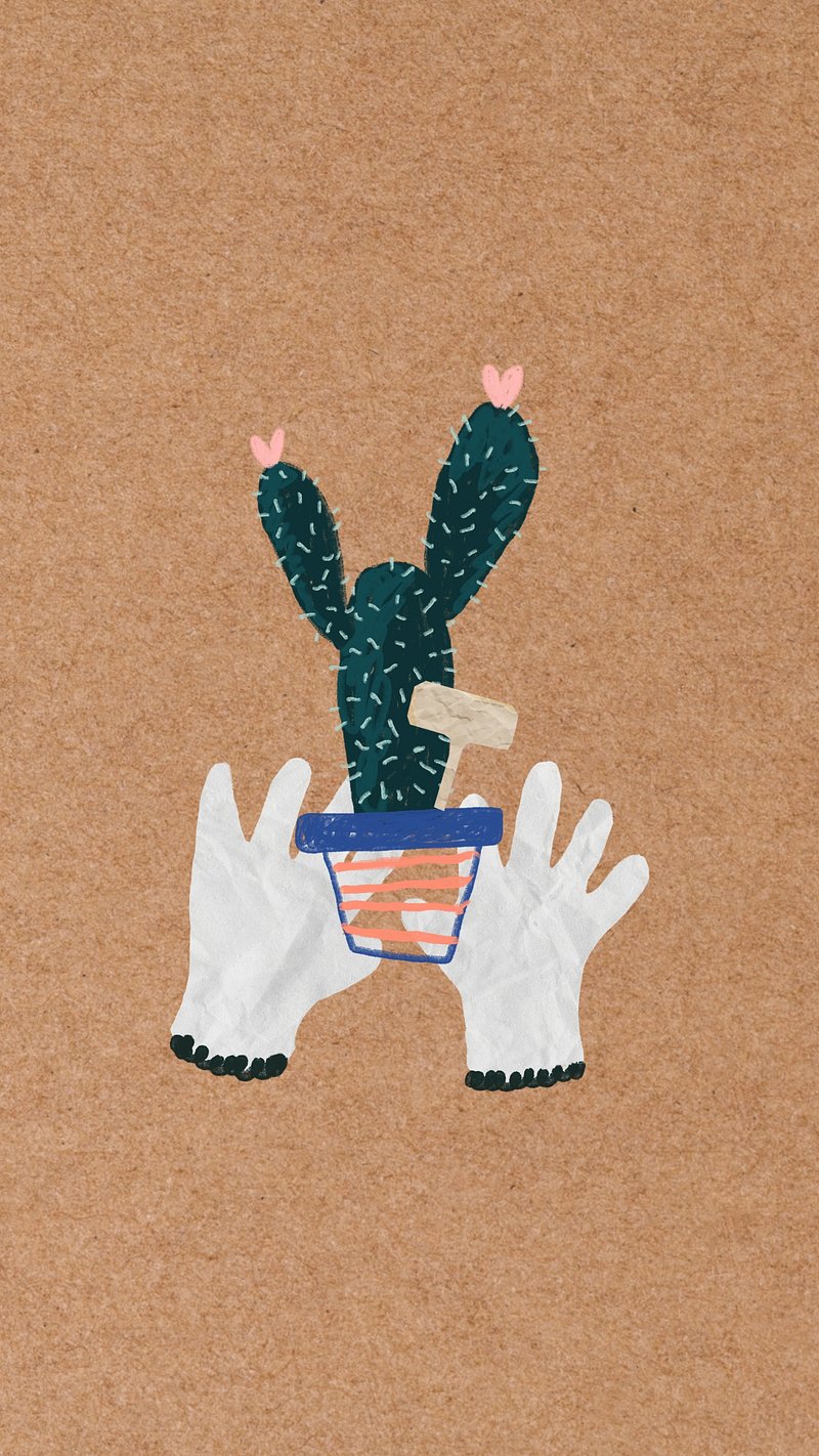 Cute Cactus Phone Wallpaper Gardening