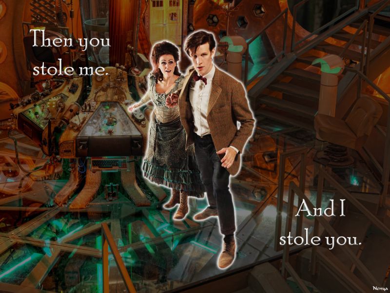 Into The Tardis Doctor S Wife Wallpaper