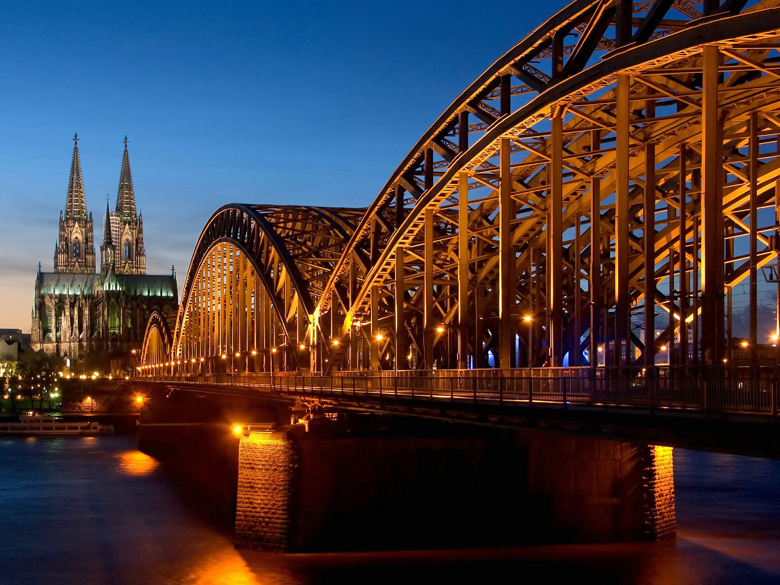 Cathedral Hohenzollern Bridge Germany Wallpaper HD