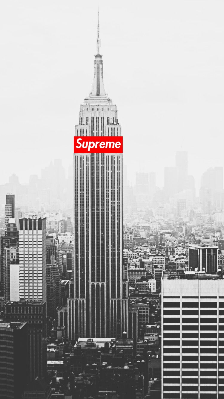 Supreme Wallpaper Art In New York iPhone