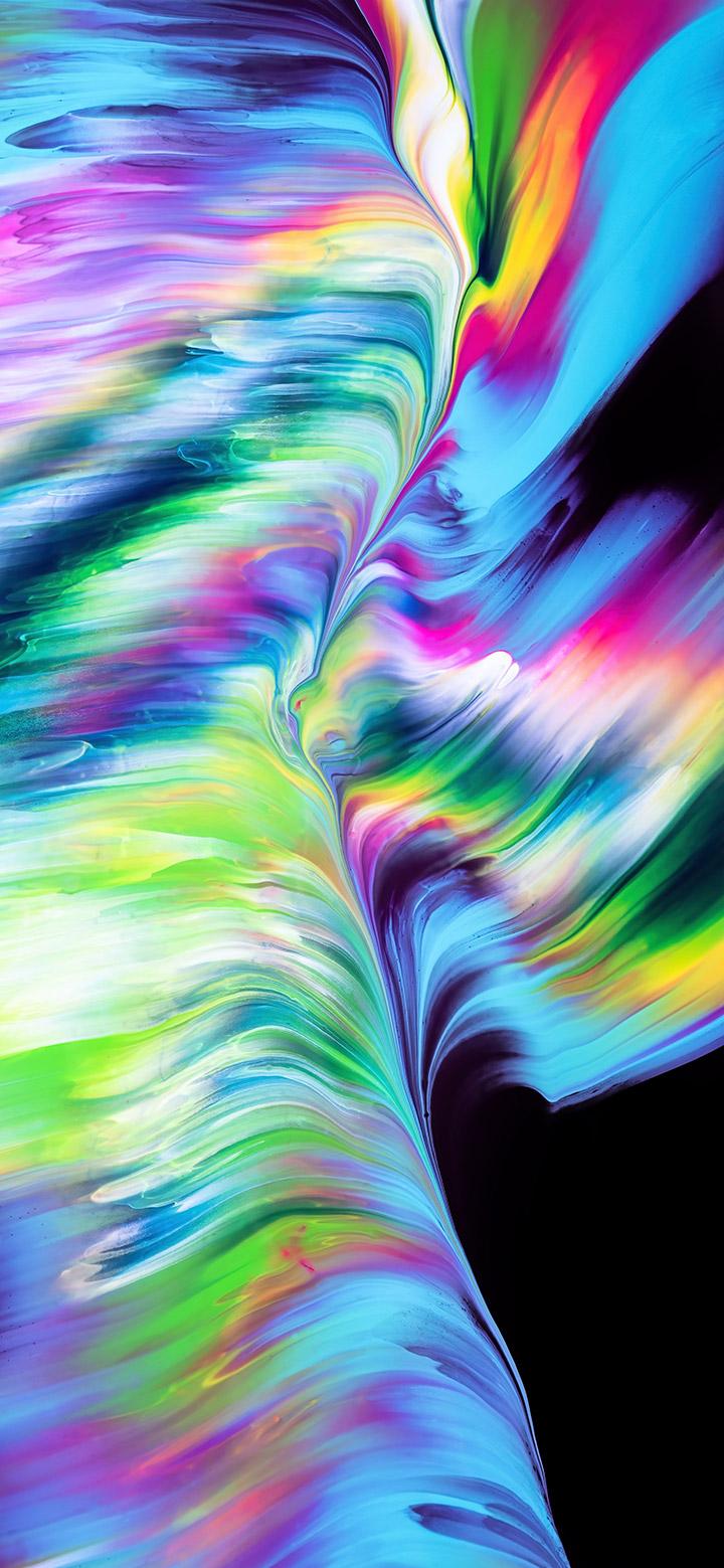 Cool Vibrant Abstract Wave 4k Phone Wallpaper