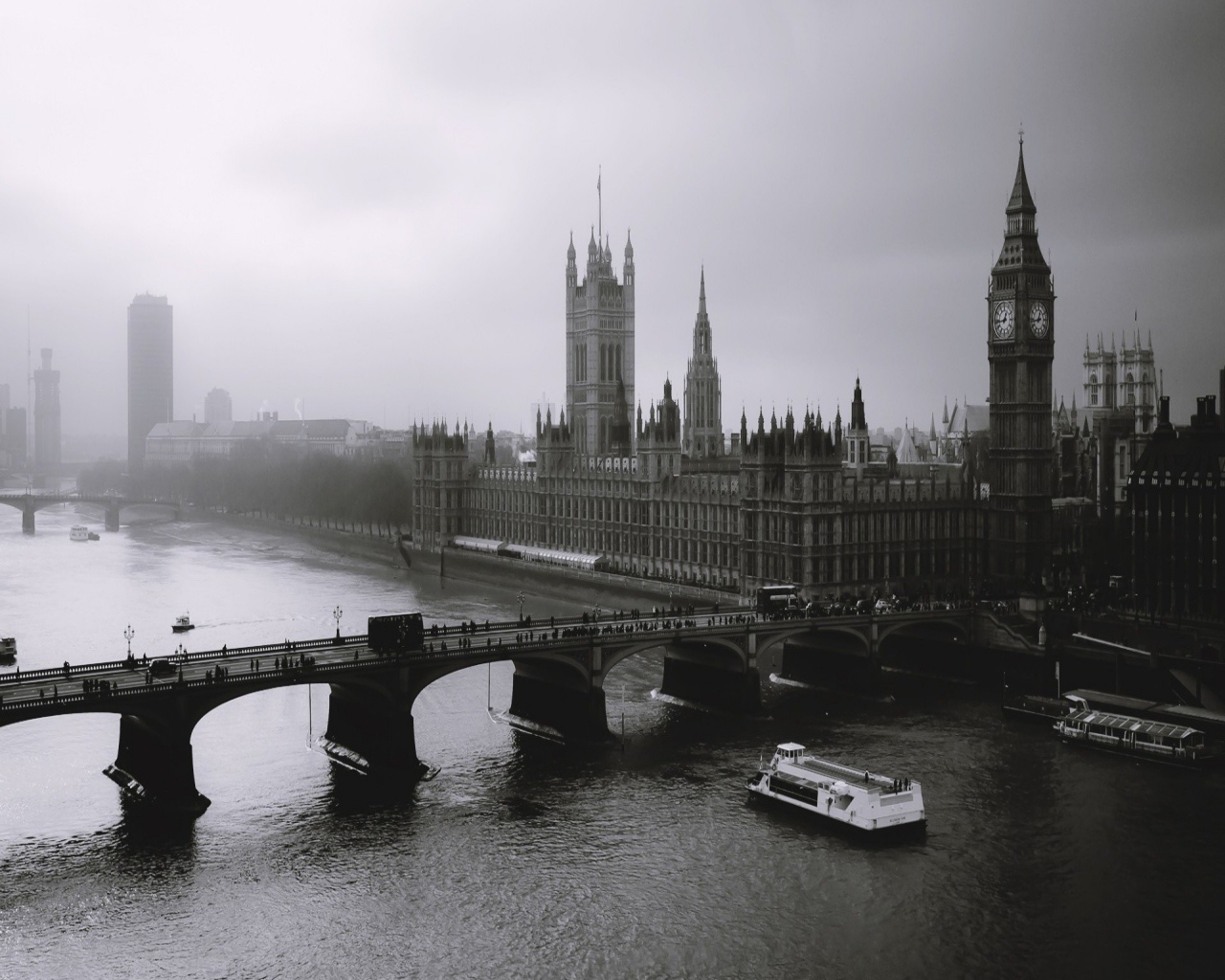 London Bridge Black And White High Definition Wallpaper Jpg
