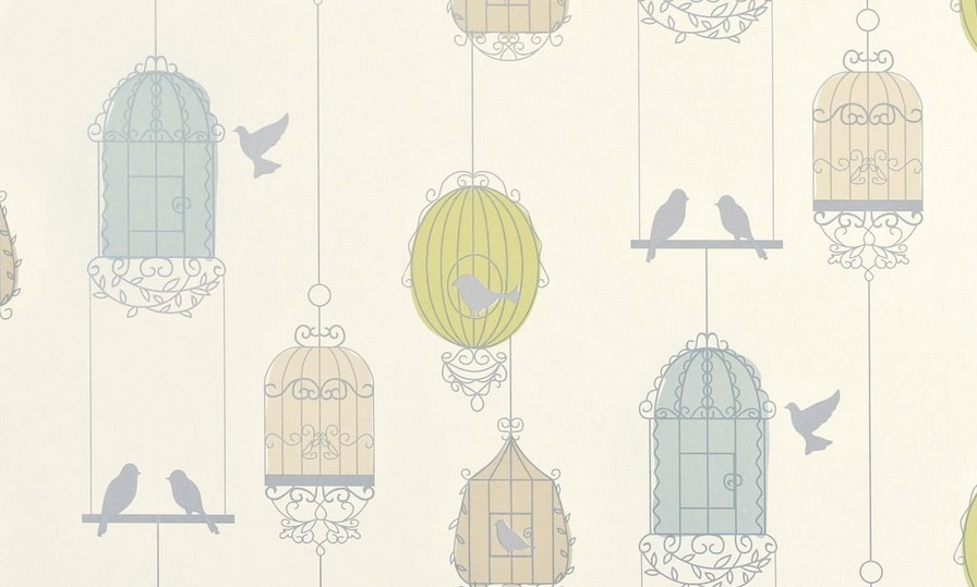 Multi Birdcage Wallpaper From Next
