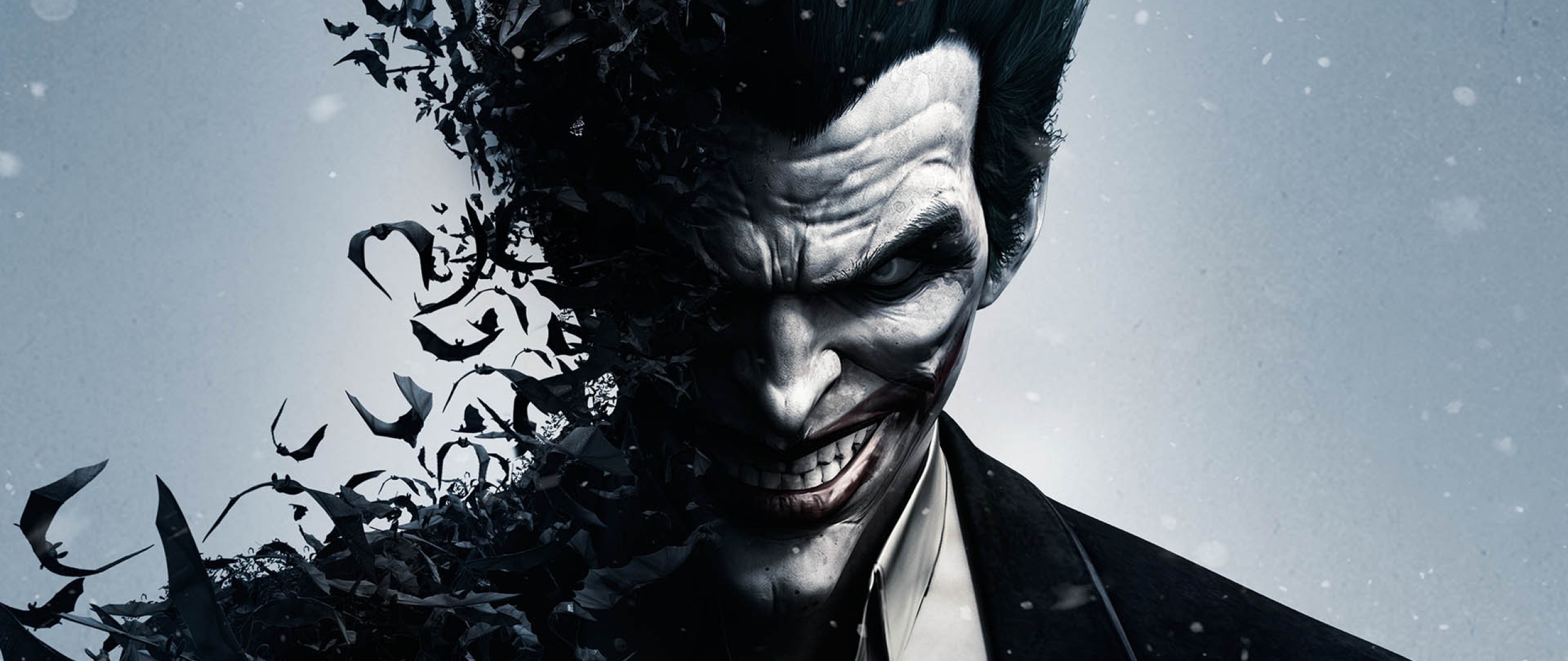 Batman Arkham Origins Joker Smile And Bats Wallpaper Wallpaperbyte
