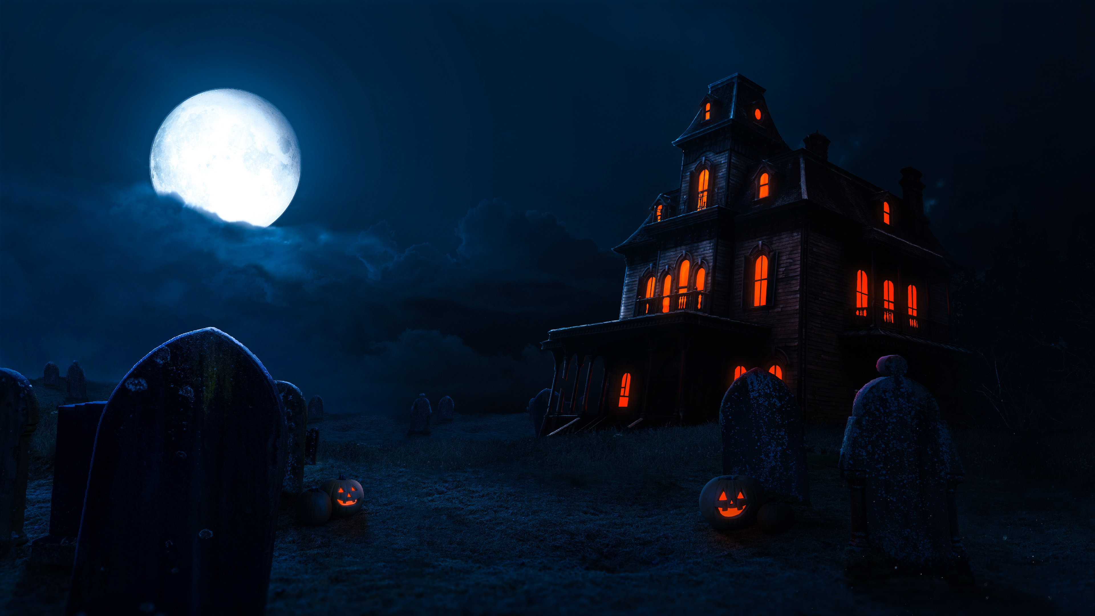 Halloween House Lost Wallpaper Haunted HD Phone