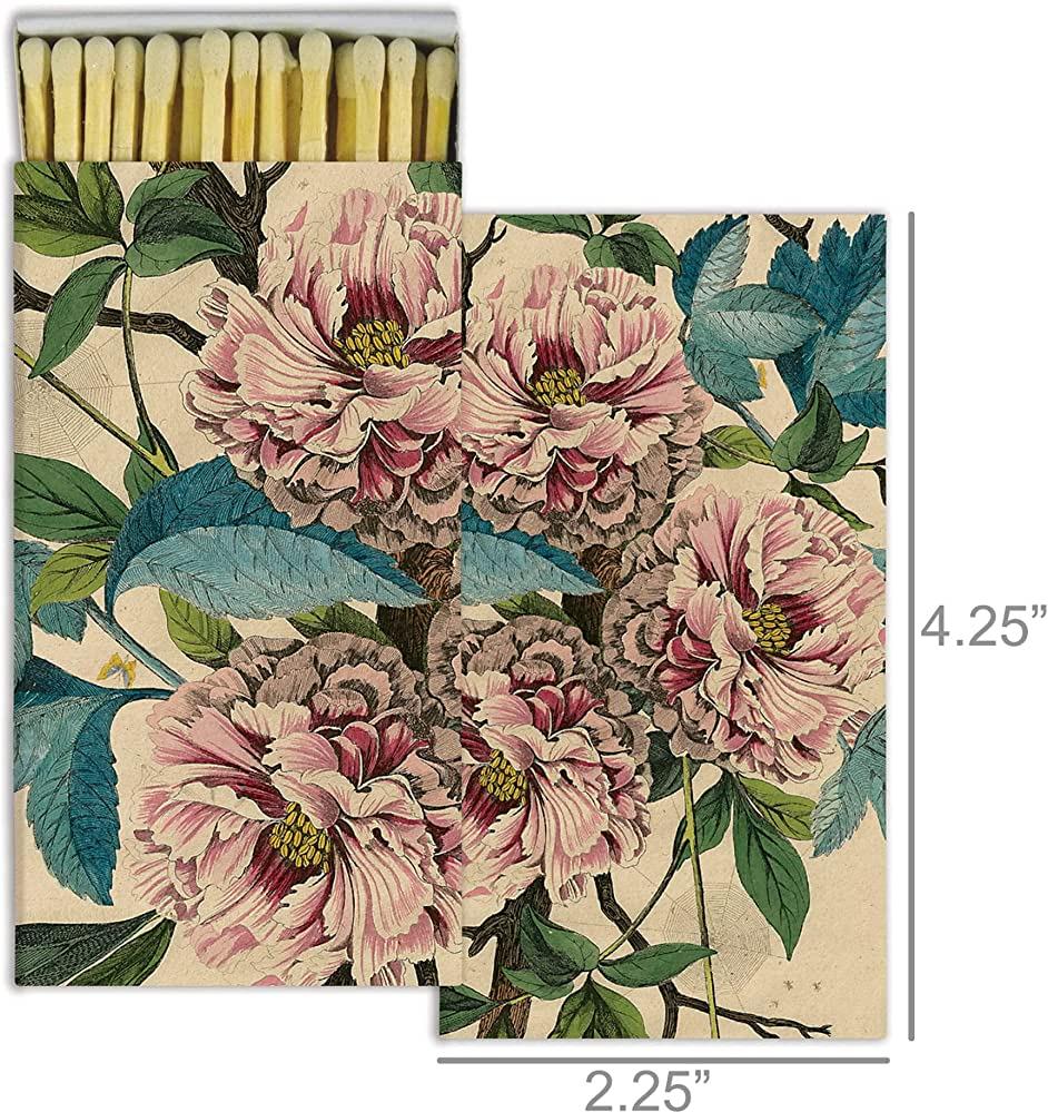 Amazoncom Decorative French Peony Match Boxes with Wooden