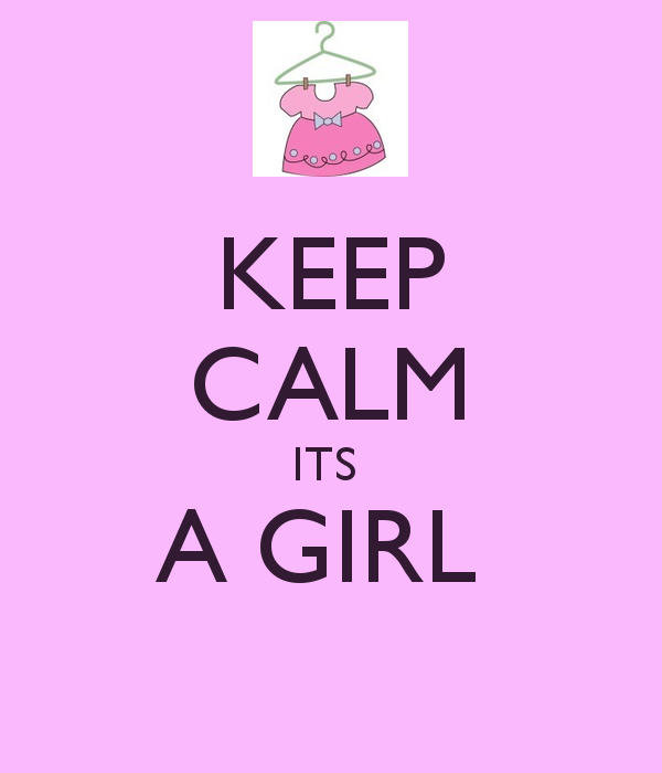 Keep Calm Its A Girl And Carry On Image Generator