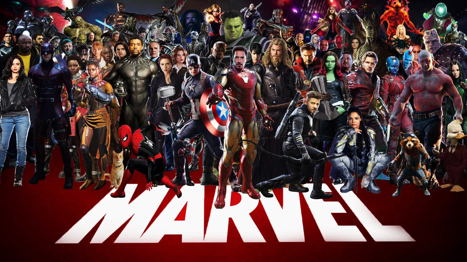 Marvel All Characters 4k Wallpaper Top