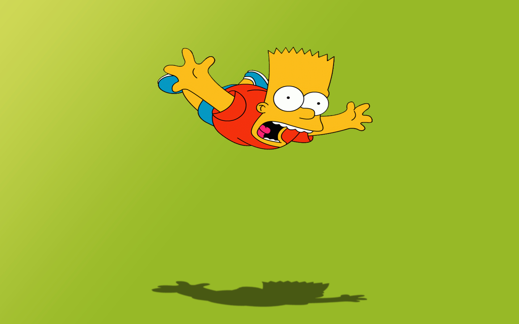 Bart Falling Down Wallpaper Background