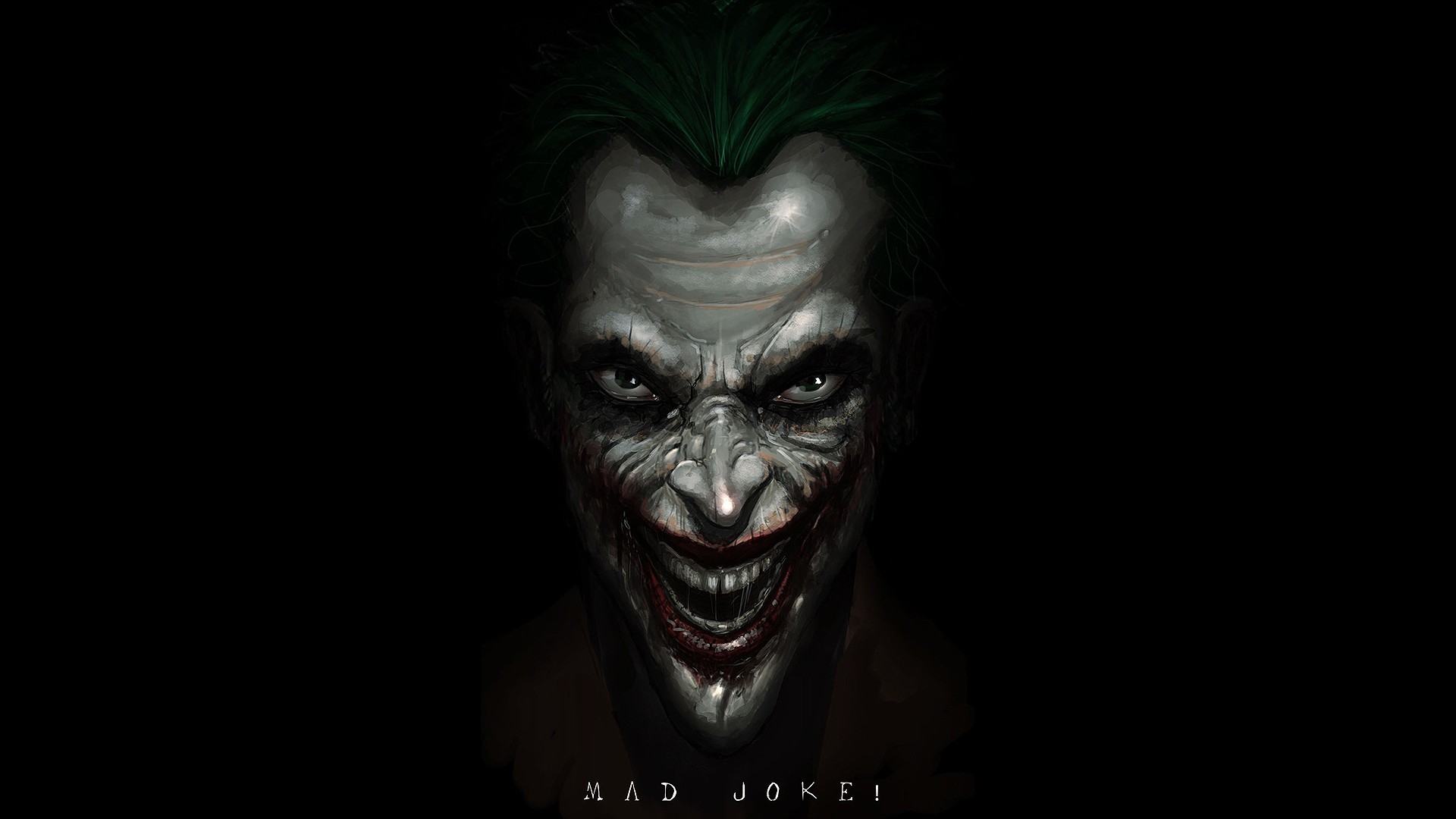 Dc Ics The Joker Fan Art Black Background Wallpaper