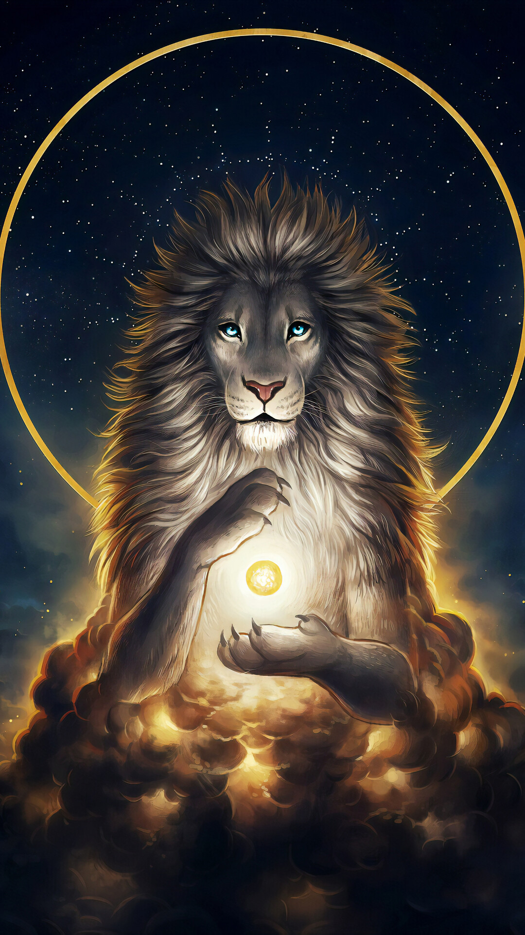 Galaxy Lion Wallpaper