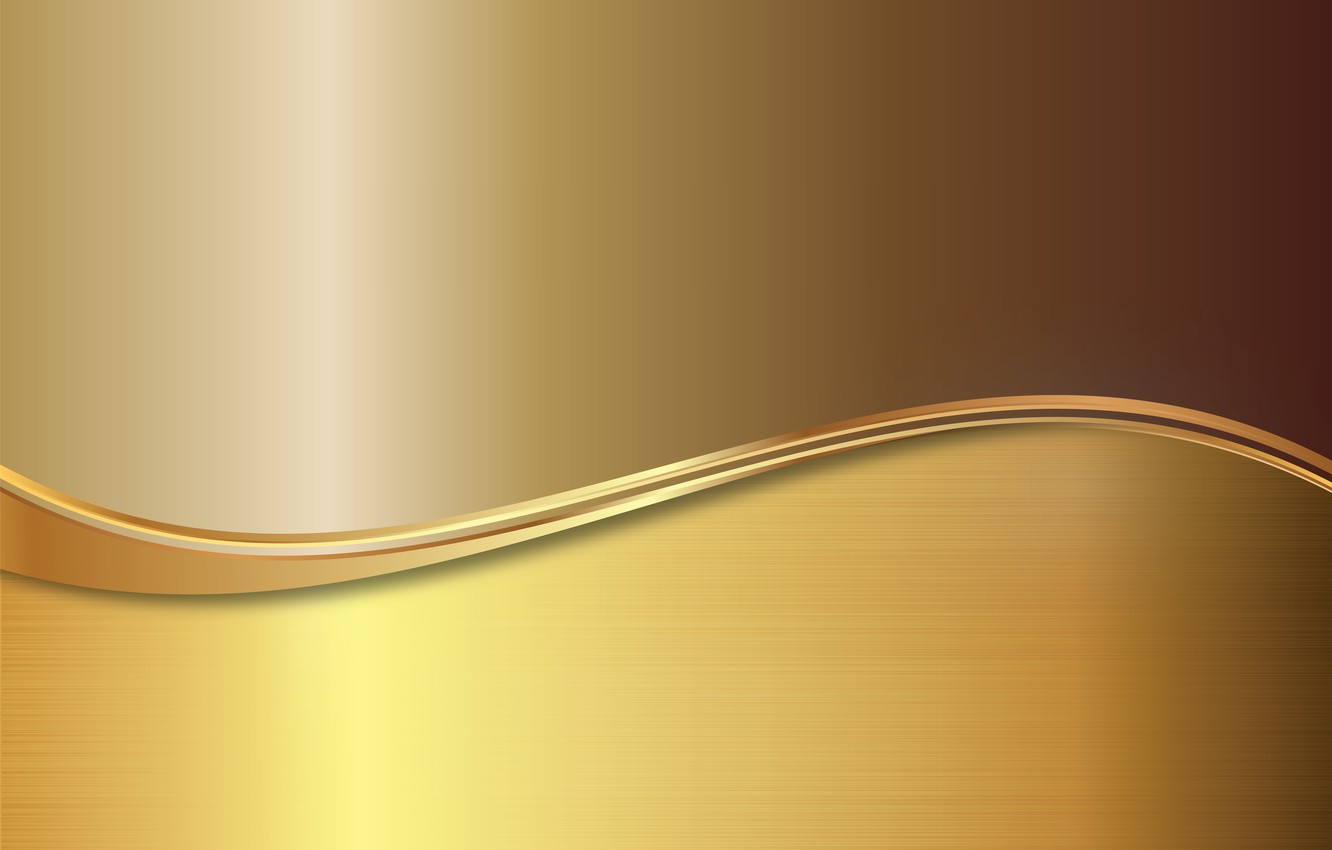 Wallpaper metal gold vector metal plate golden background