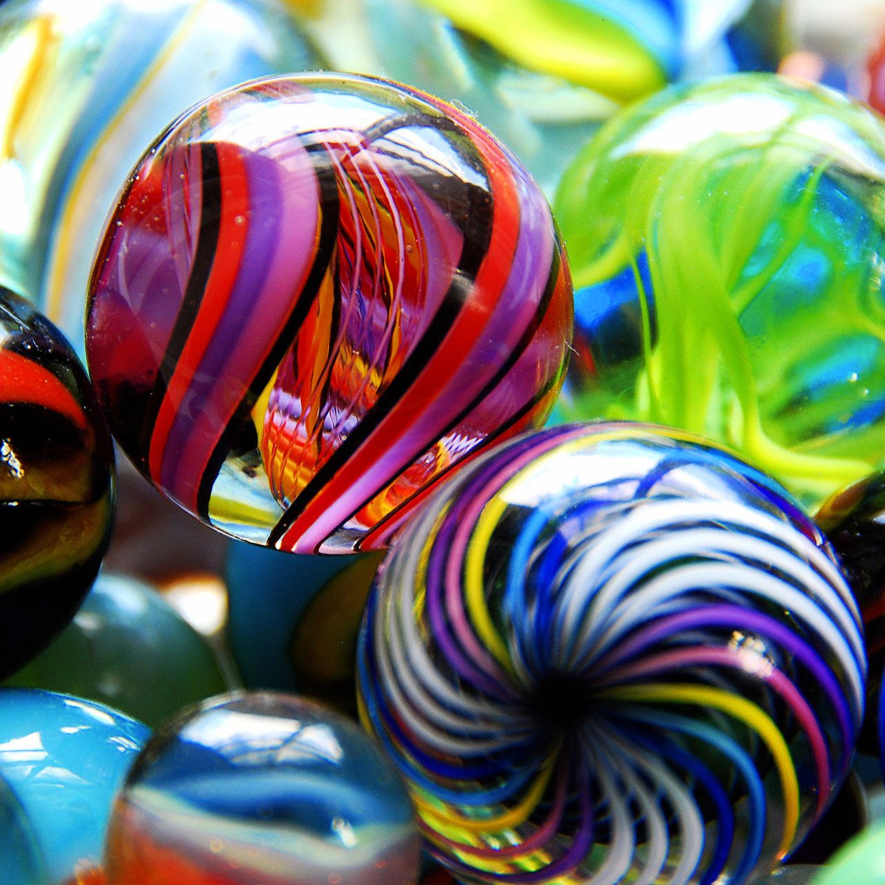 Colored Glass Marbles Wallpaper In Resolutions