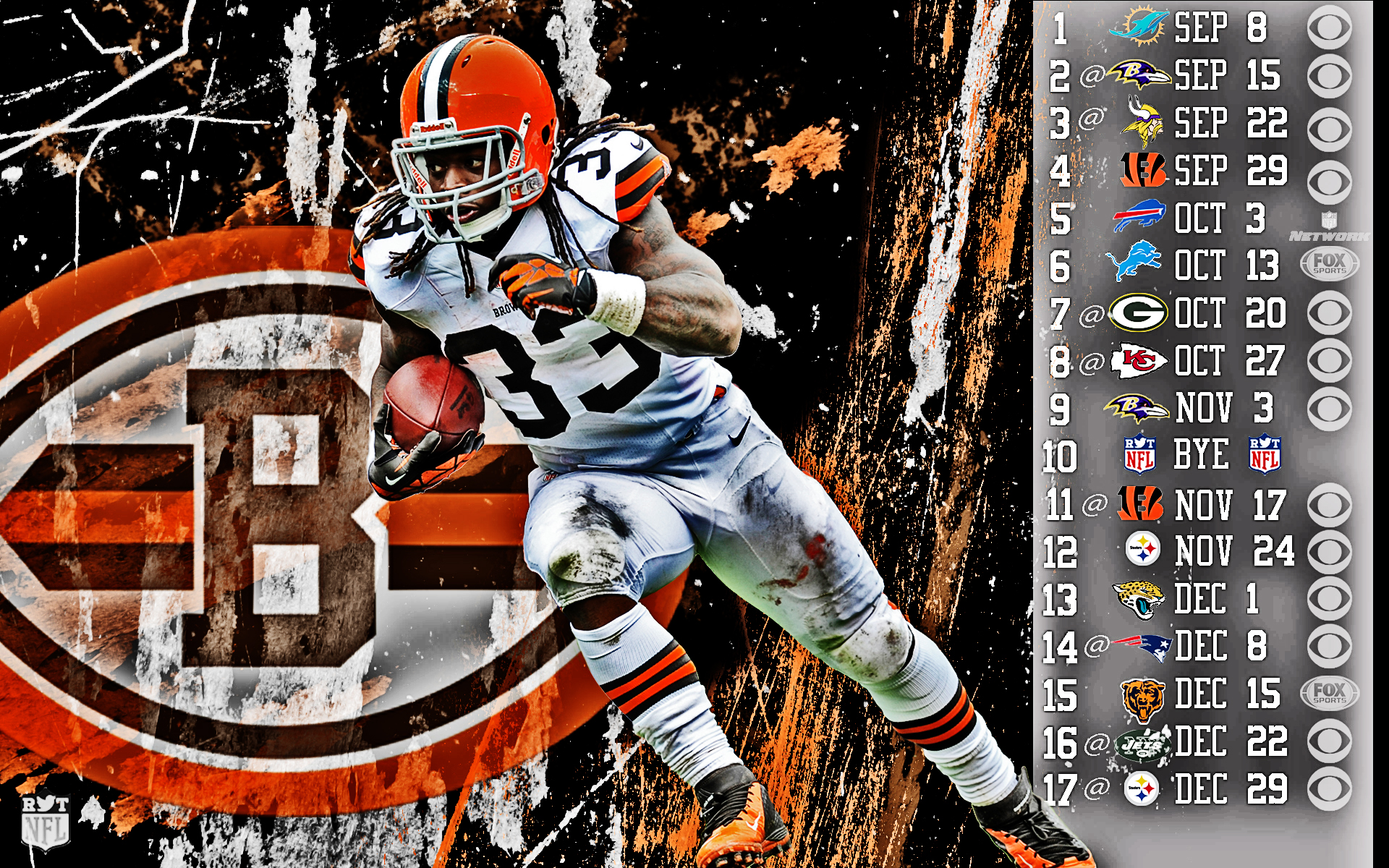 Free download NFL Cleveland Browns 2012 Schedule 1920x1080 HD NFL