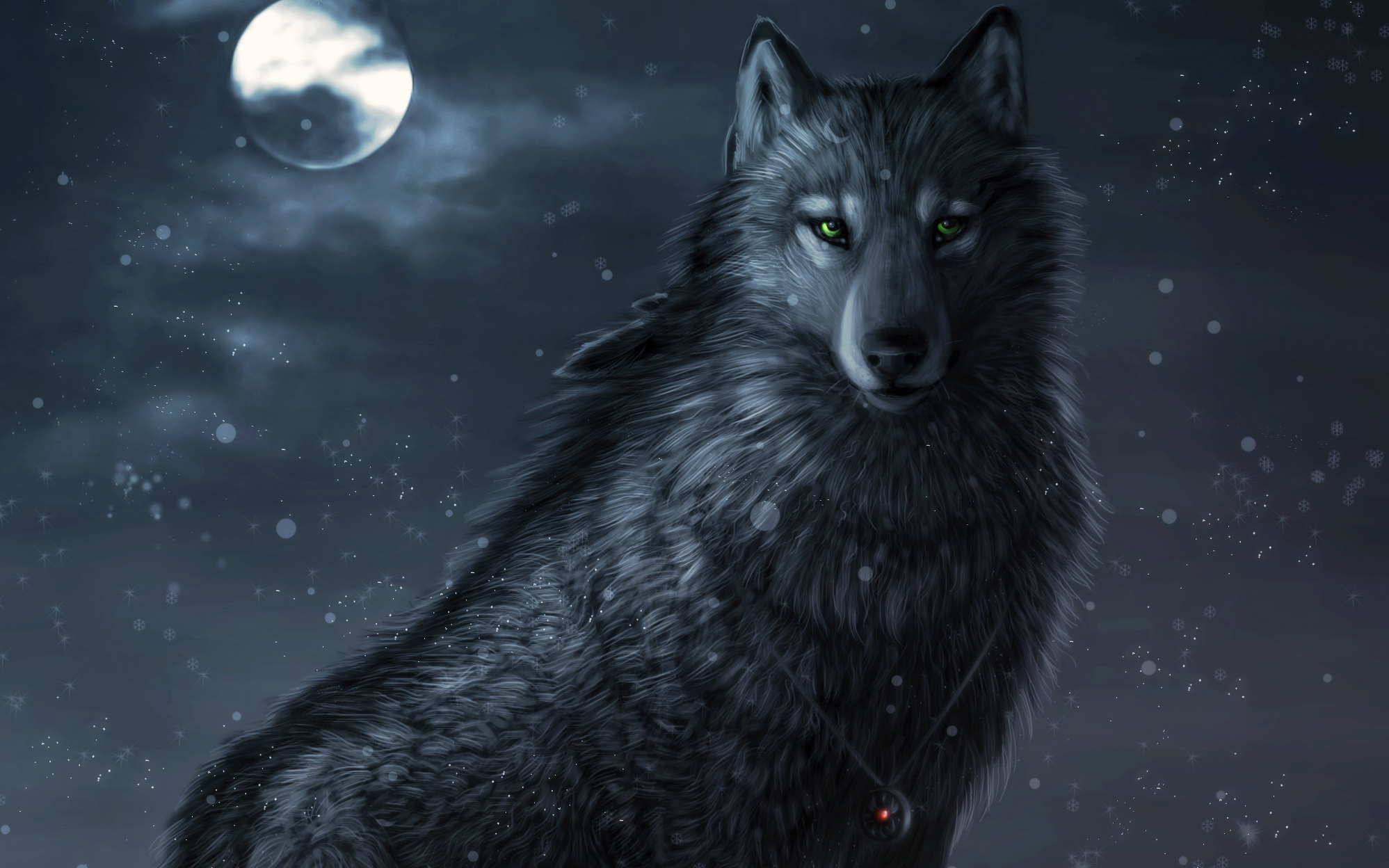 The Gallery For Gt Dark Wolf Wallpaper