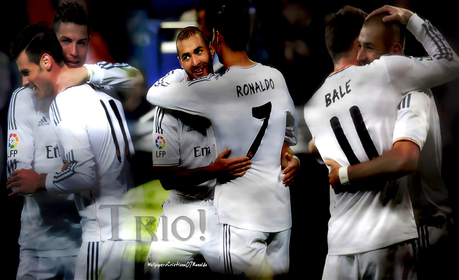 Cristiano Ronaldo Benzema Bale Wallpaper HD Real Madrid