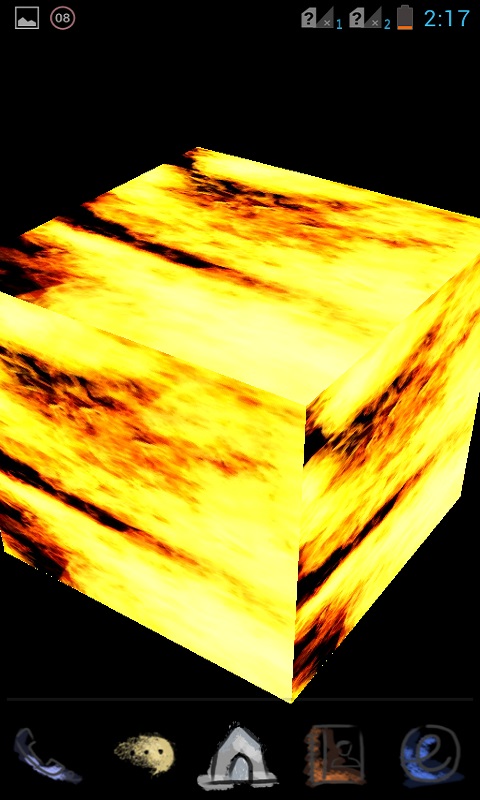 3d Fire Cube Live Wallpaper For Your Android Phone