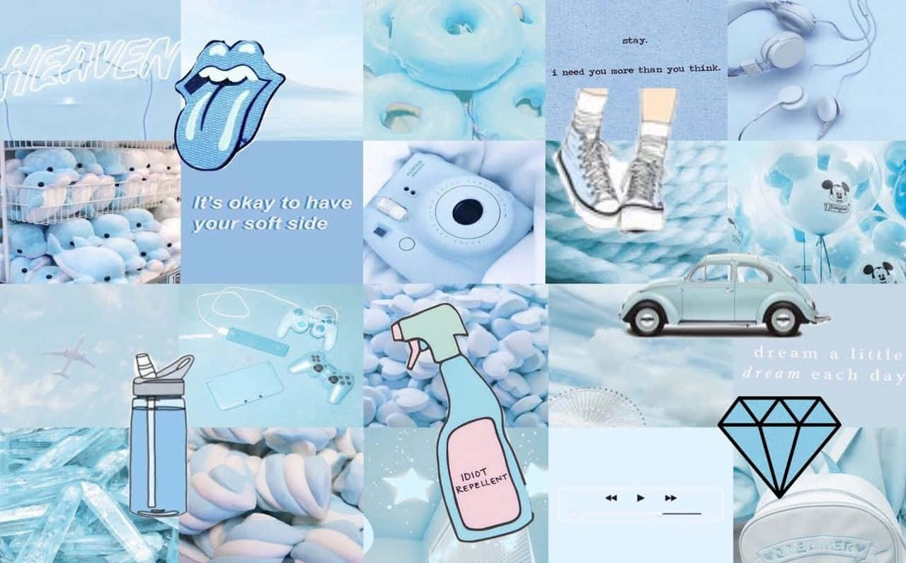 Cute Blue Wallpaper
