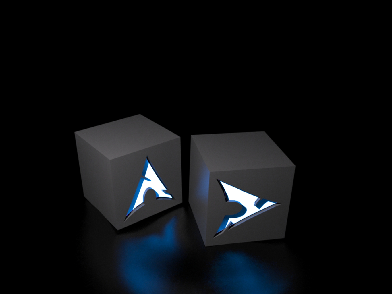Archlinux Cubes Wallpaper And Background Image Id