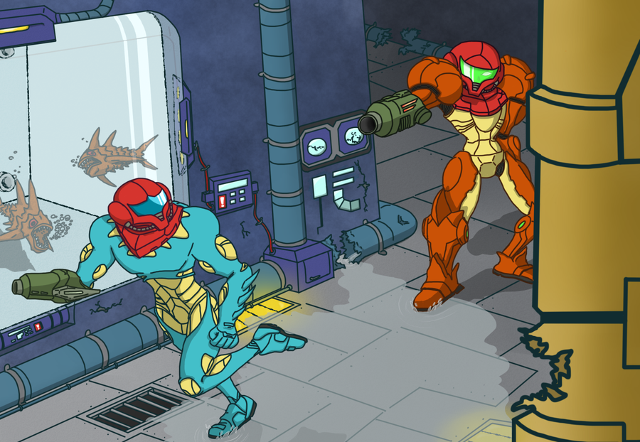Metroid Fusion Wallpaper Tribute By