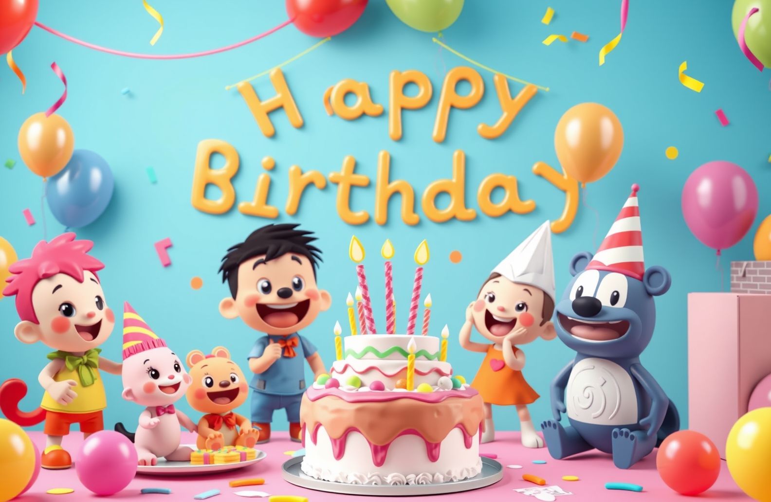 Cocomelon Happy BirtHDay Wallpaper