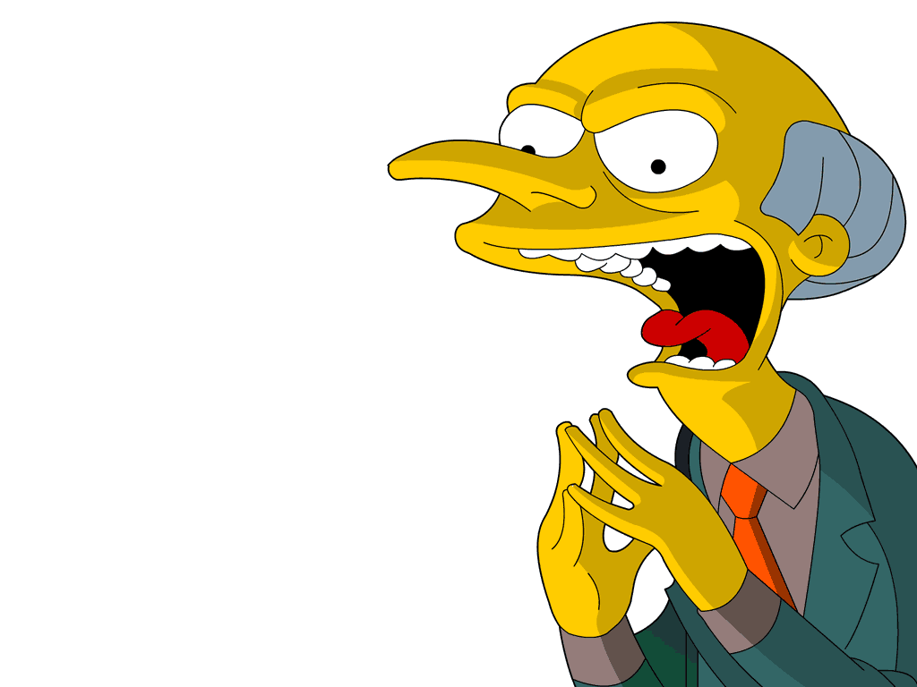 Simpsons Wallpaper Mr Burns Evil Laugh