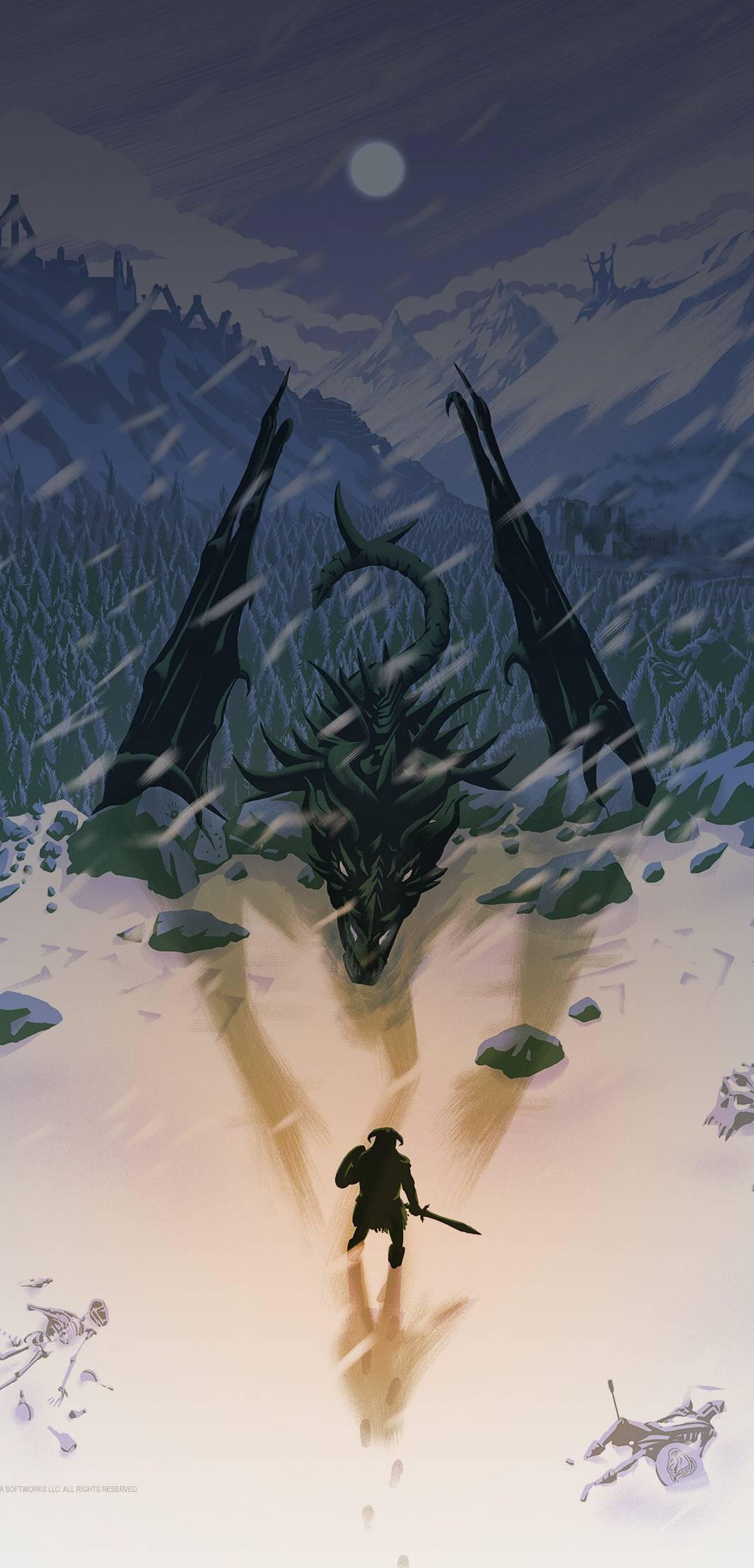 Skyrim iPhone Wallpaper