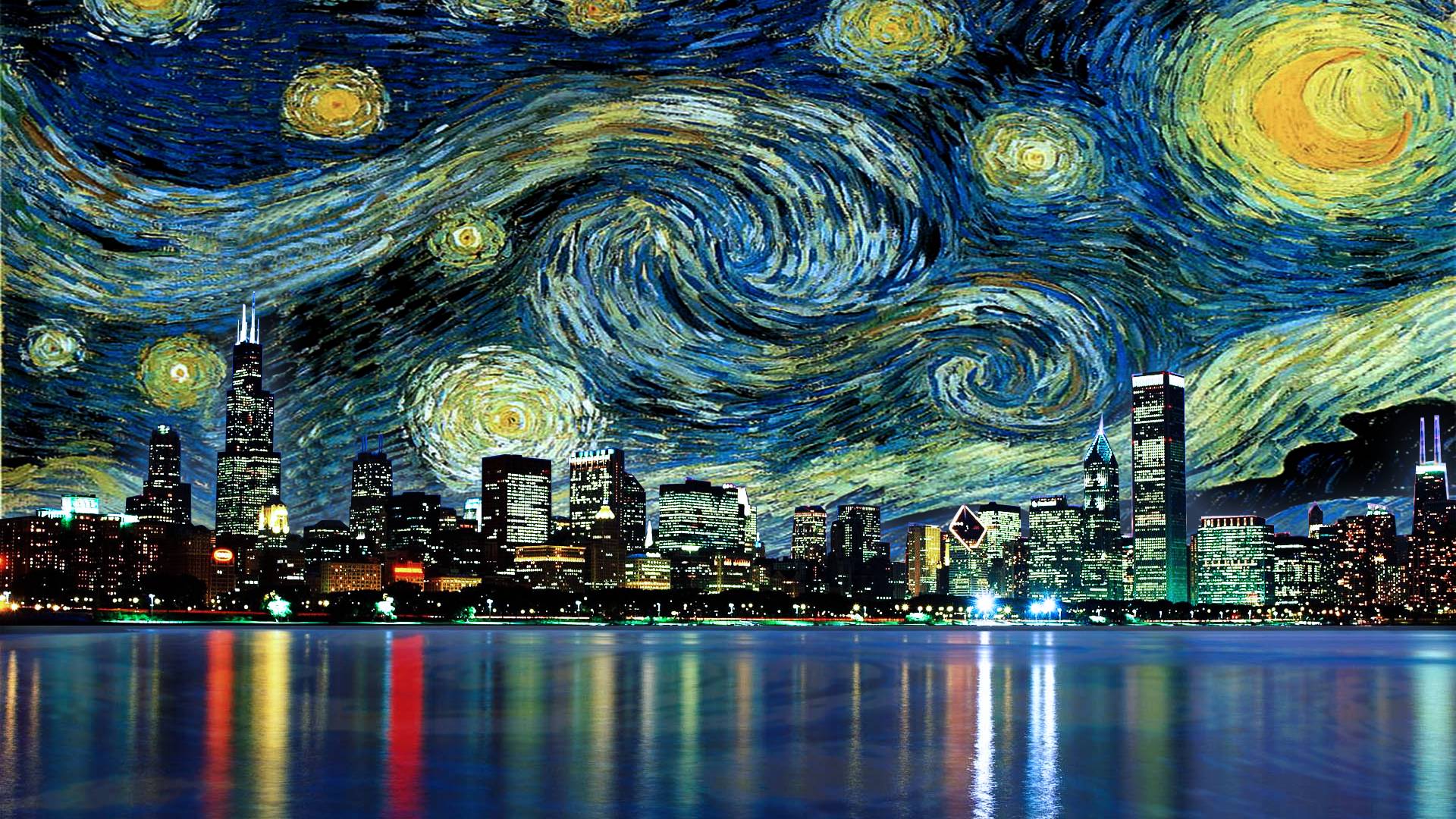 Starry Chicago Night
