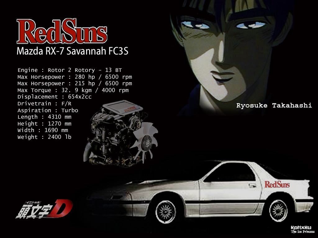 Initial D Mazda Rx7 Fc3s By Yukihime