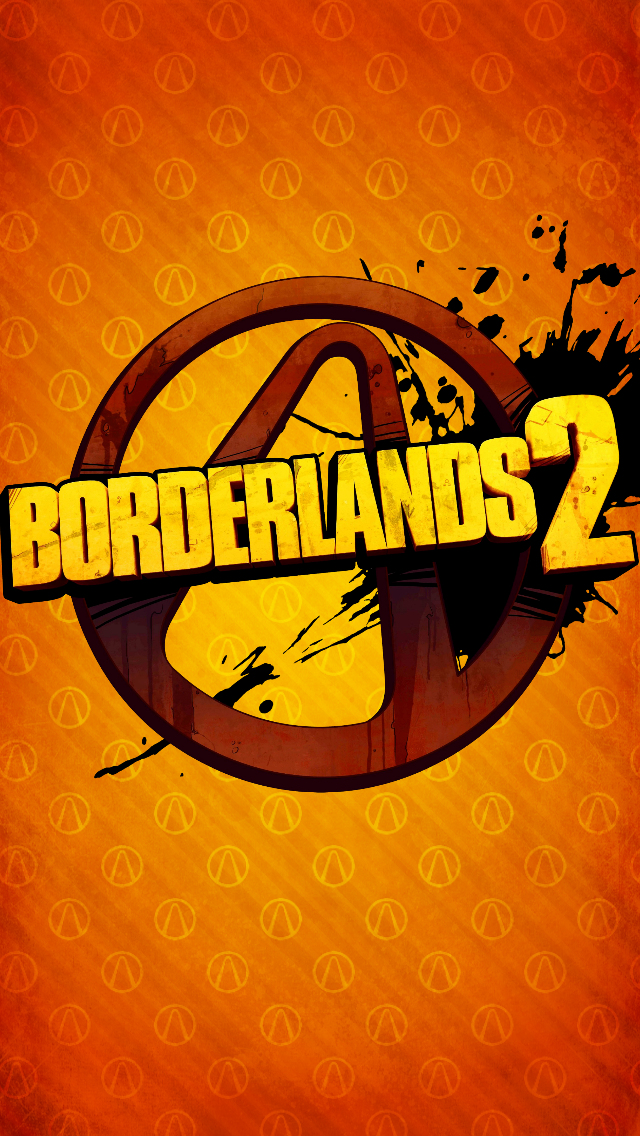  borderlands 2 iphone wallpaper tags borderlands 2 game logo orange