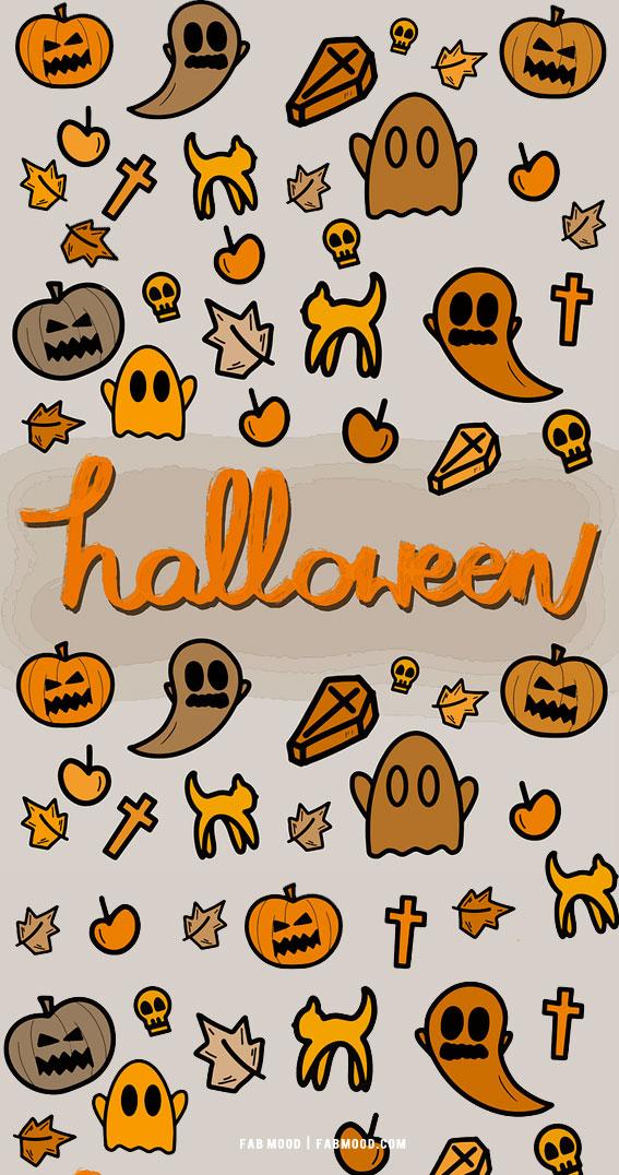 🔥 Download Cute Halloween Wallpaper Aesthetic Fall Illustration by ...