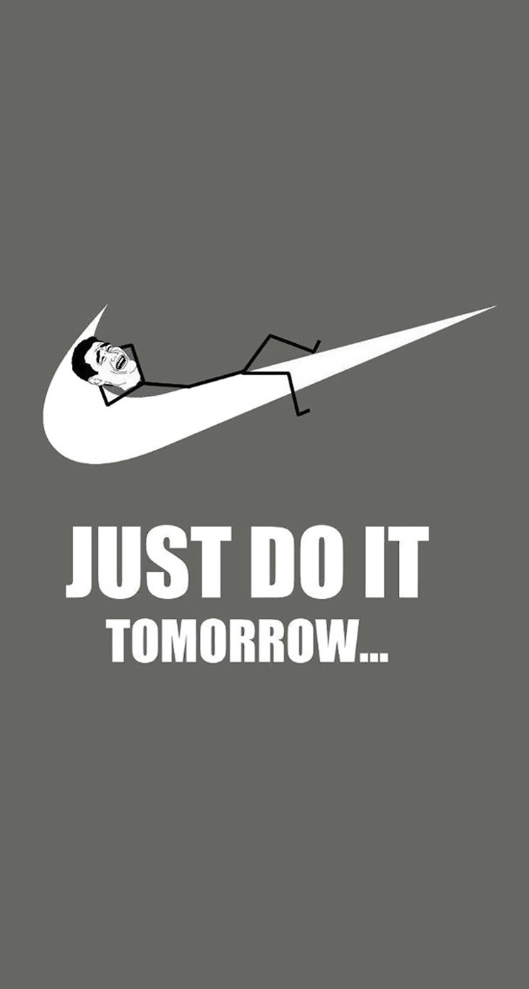Just Do It Tomorrow Nike iPhone 5s Wallpaper Download iPhone