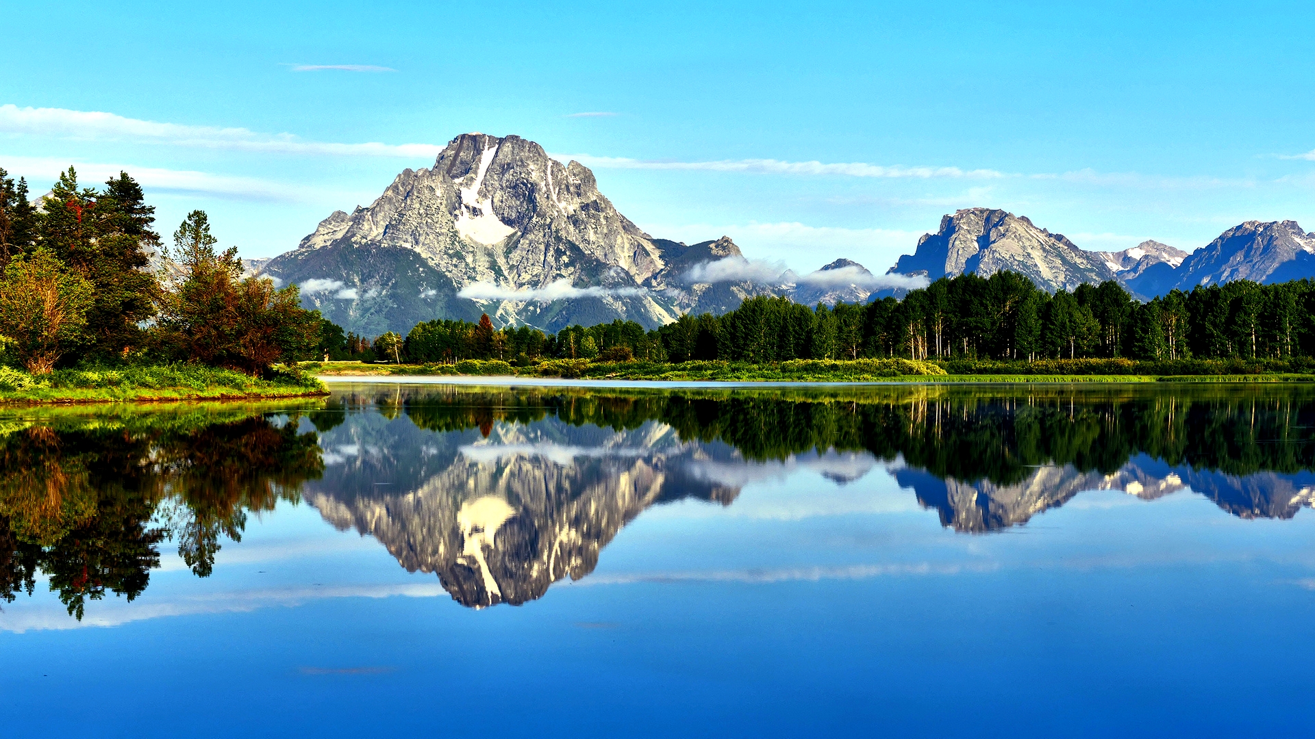 Lake Mountains Scenery Wallpaper