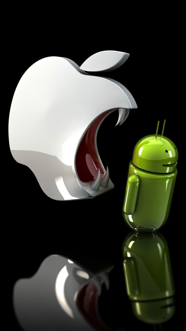 Apple vs Android Wallpaper   Free iPhone Wallpapers