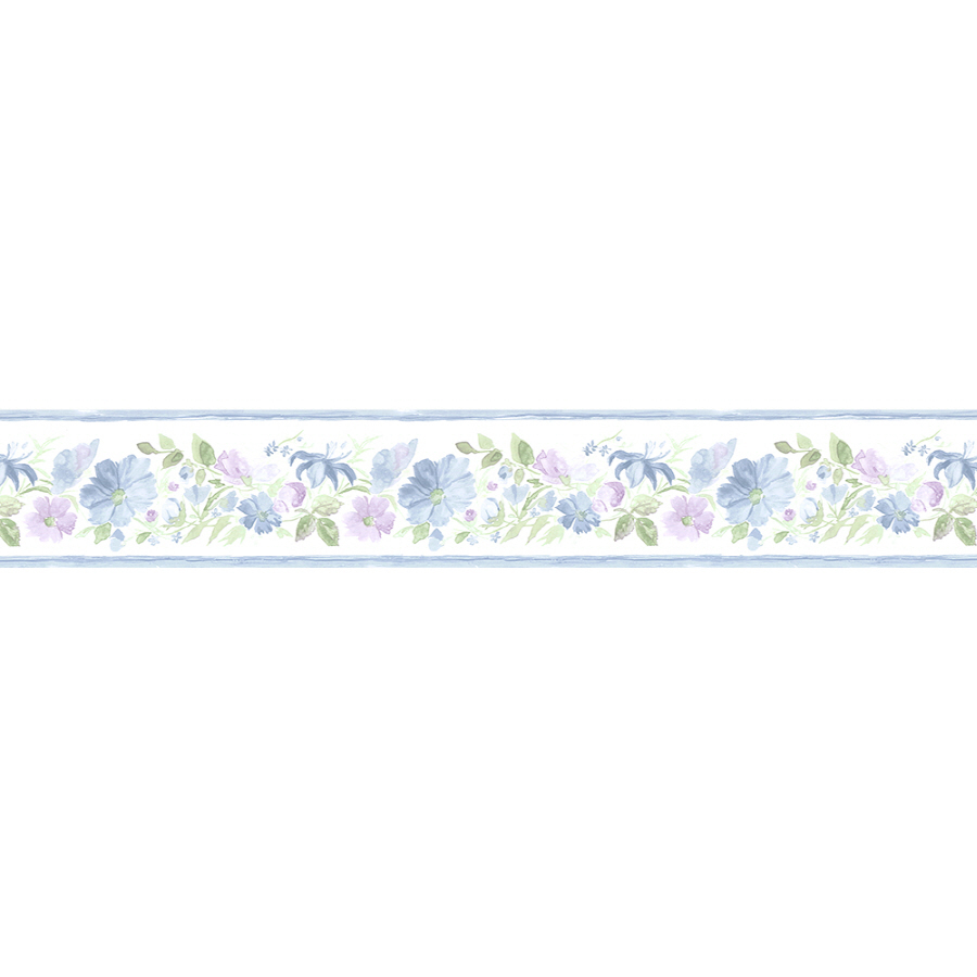 Free download Norwall 5 14 Fluted Floral Prepasted Wallpaper Border at