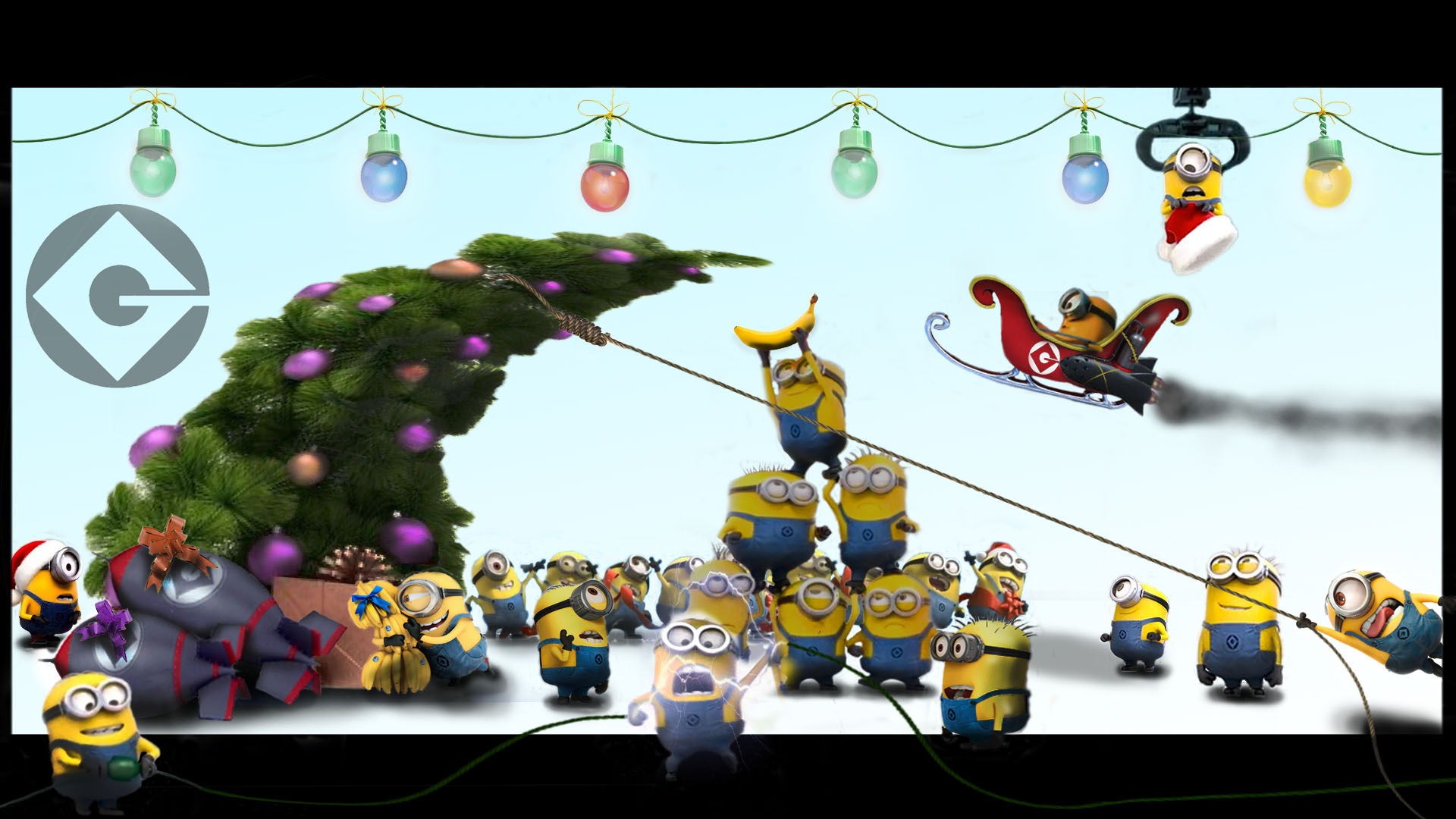 Minion Christmas Wallpaper Image Pictures Becuo