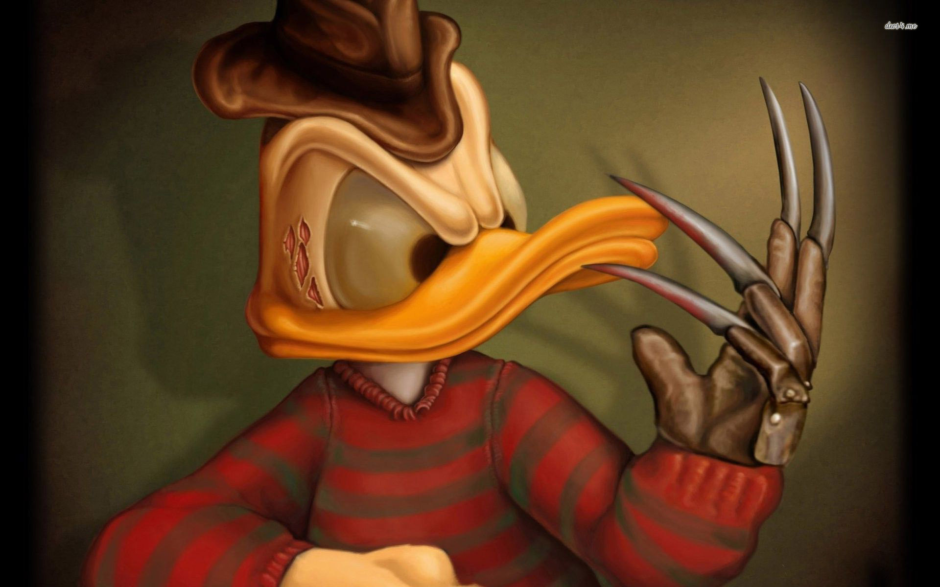 Donald duck as freddy krueger wallpaper Wallpaper Wide HD