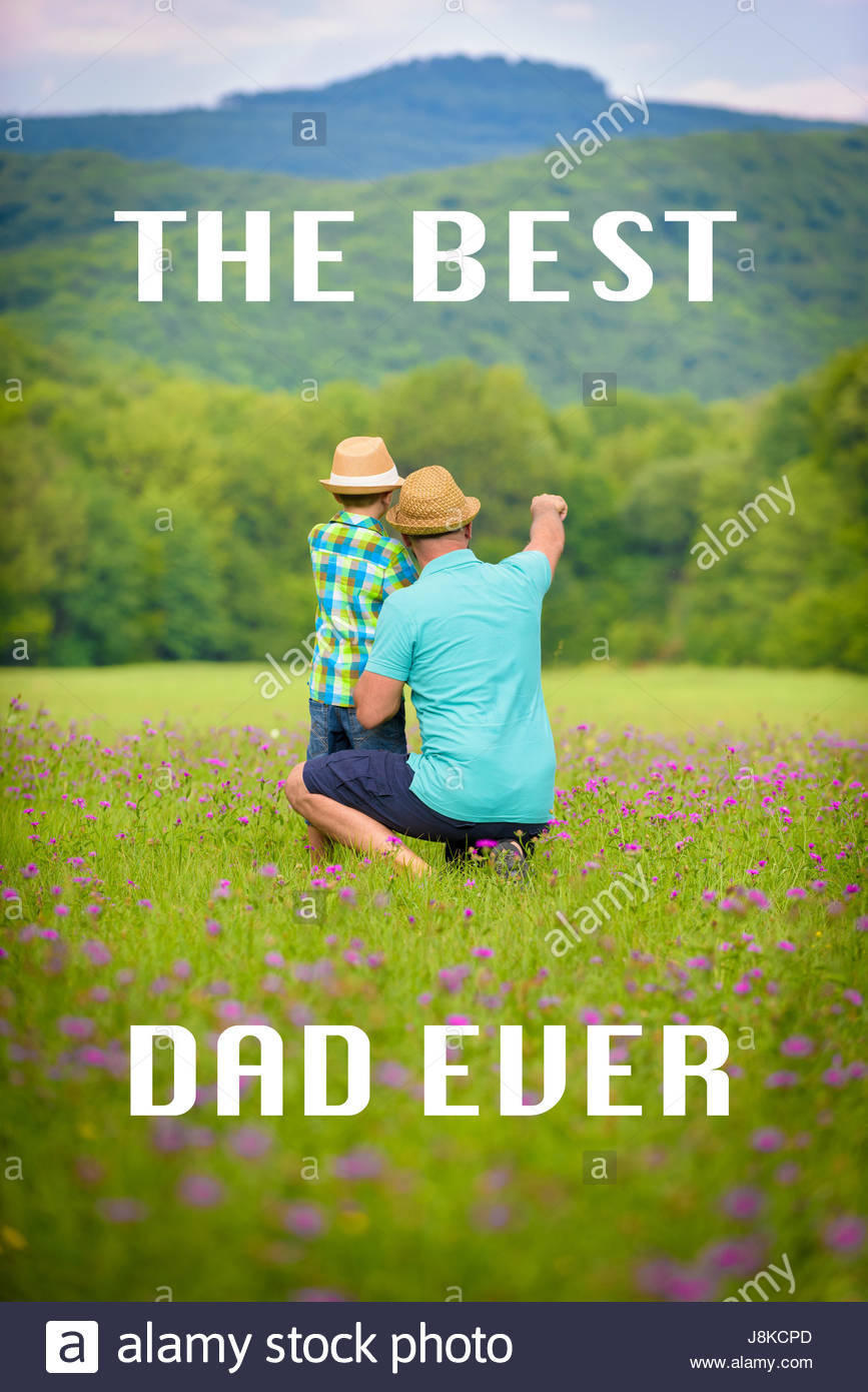 Happy Father And Son Time Concept S Day Background Stock