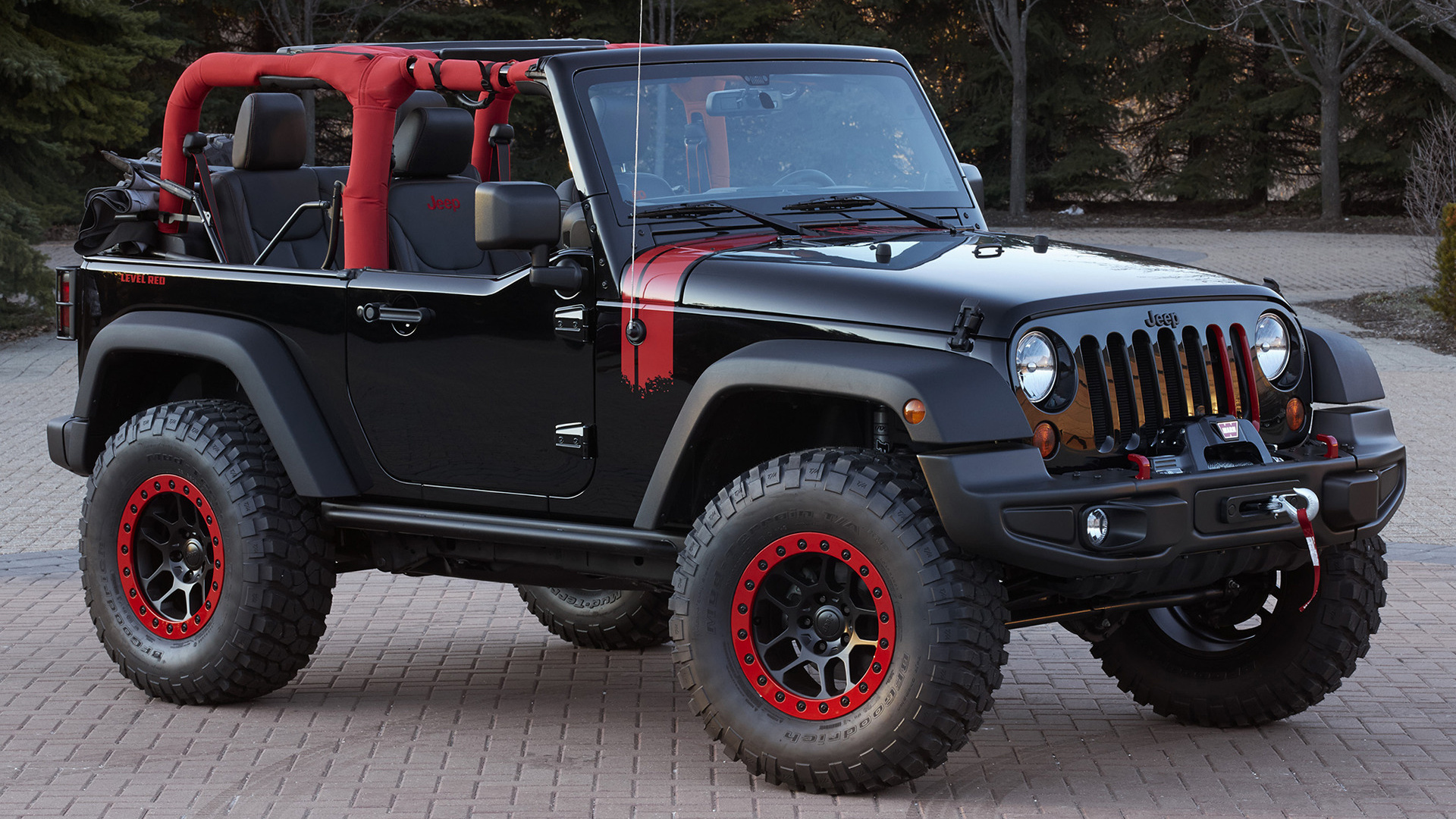 Jeep Wrangler Level Red Concept Wallpaper And HD Image