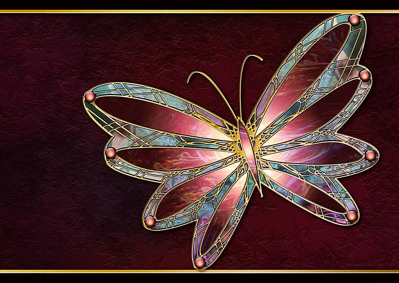 Image 3d Fractal Butterflies Wallpaper Pc Android iPhone