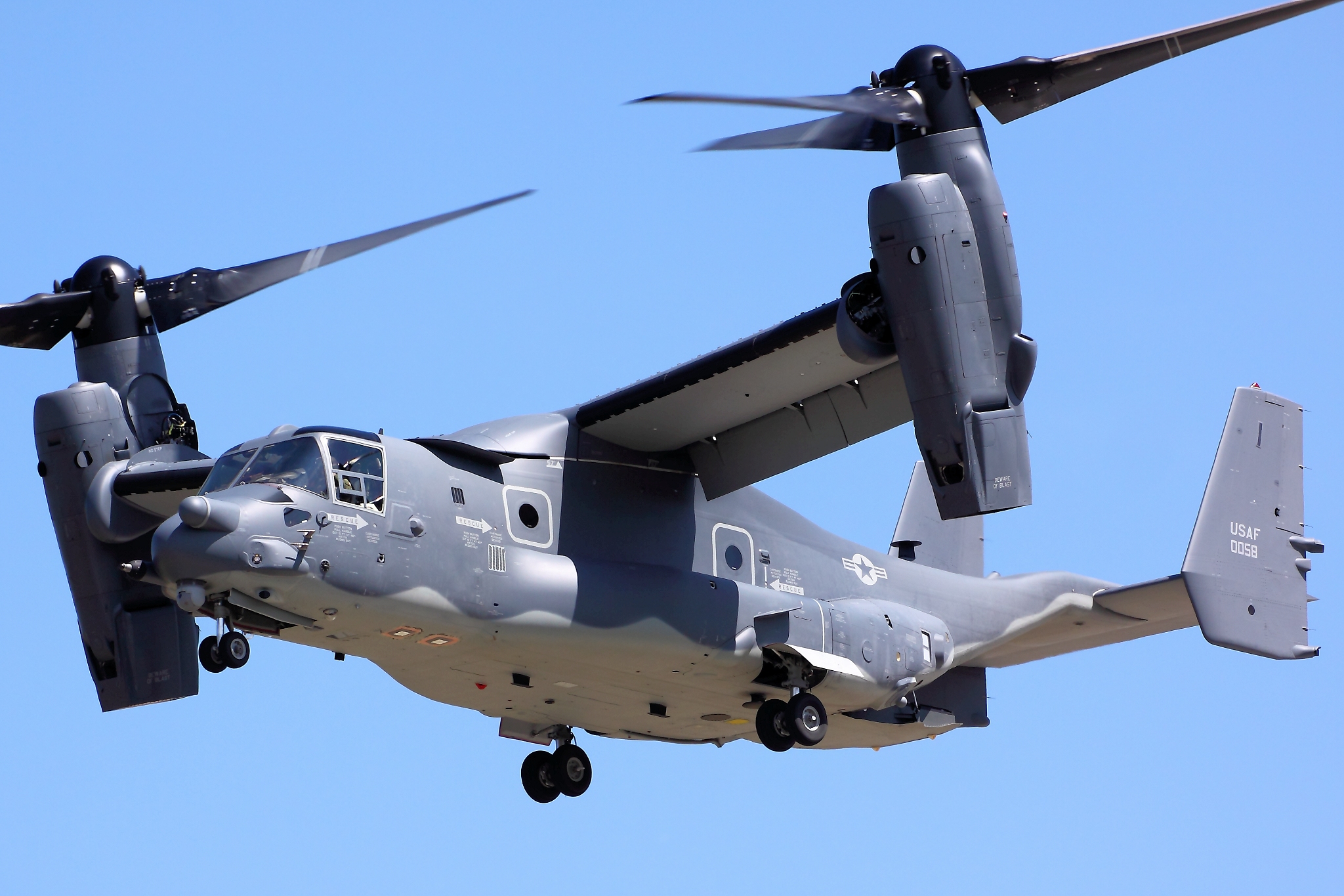 V22 Osprey Military Helicopter Cargo Transport Plane