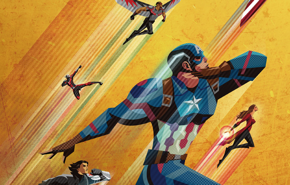 Wallpaper Captain America Civil War The First Avenger Confrontation