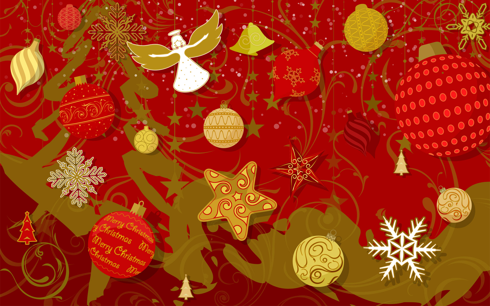 Desktop Wallpaper Of Christmas Symbols Puter