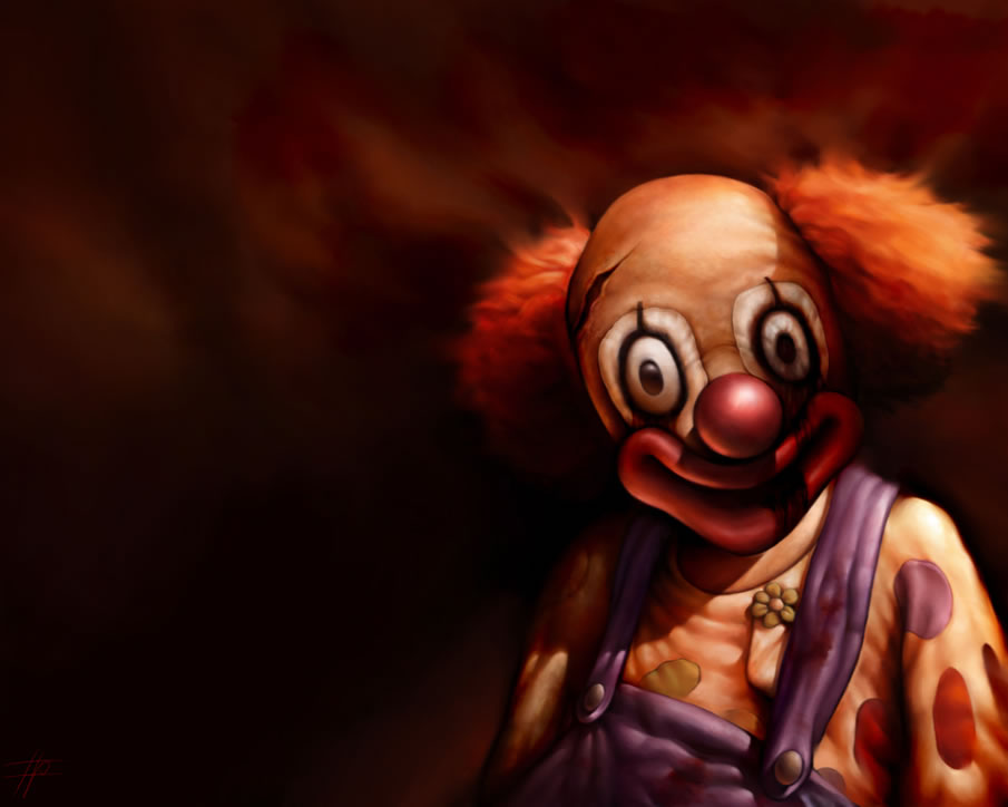 Digital Drawing Scary Clowns That Will Haunt In Your Dreams