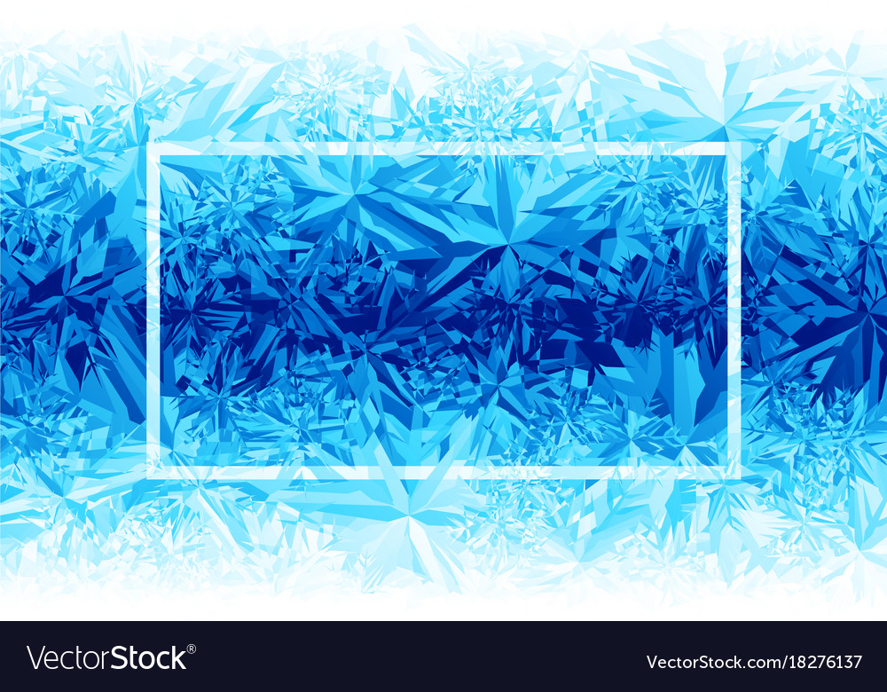 Blue Ice Background Royalty Vector Image Vectorstock