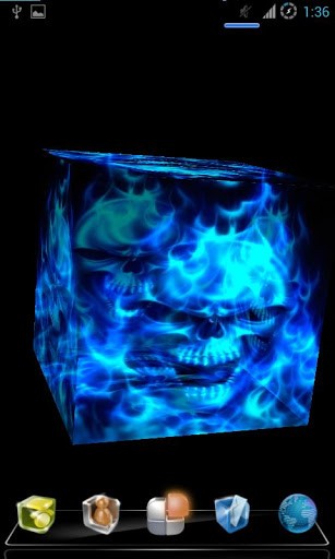 Put This Live Wallpaper 3d Of Skull Flame On Your Android Phone And