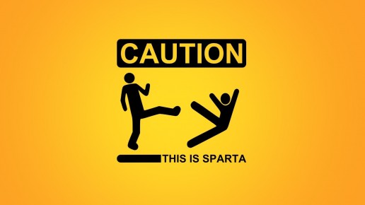 Caution This Is Sparta Wallpaper